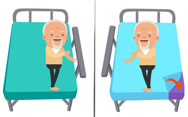 照顧長者-長期臥床病患更換床單方法